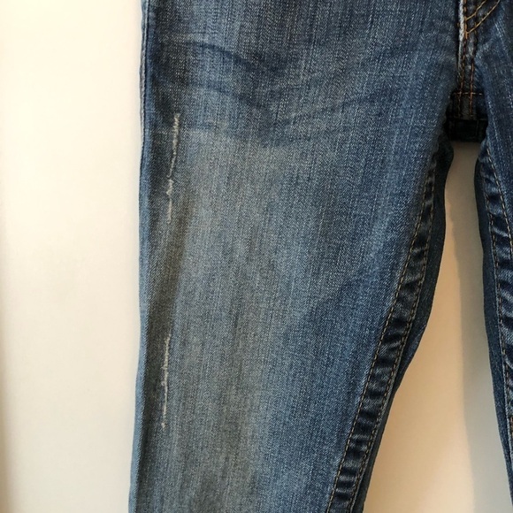 True Religion Blue Embellished Straight Jeans 25 - Picture 10 of 15